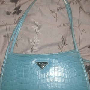 NYC turquoise bag